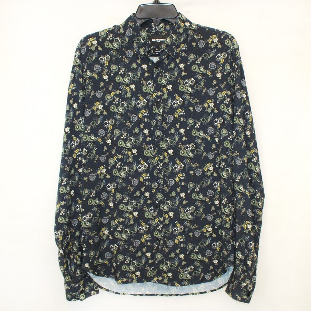 The Kooples Paris grandma core romantic retro floral print shirt blouse top Med